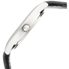 Casio Collection Wristwatch, Standard, Analog, Genuine Leather Series, black/ white, Old Model