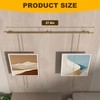 27.6in Brass Gallery Rail, Picture Rail Hanging System with Chain