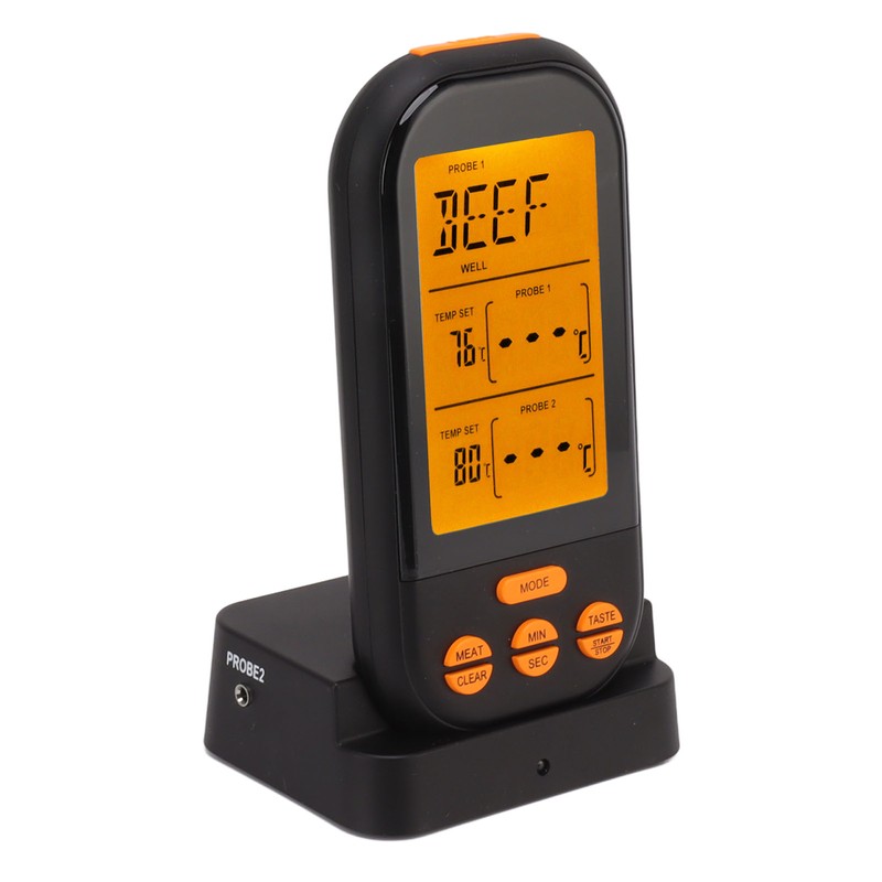 EN2010 1 Wireless Dual Probe Thermometer Kitchen Meat Thermometer Digital