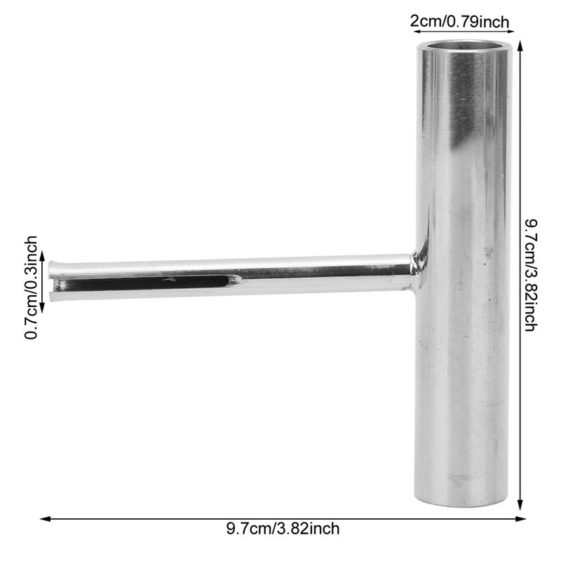 SSA Y019 304 Stainless Steel Diving T BAR Fish Latex
