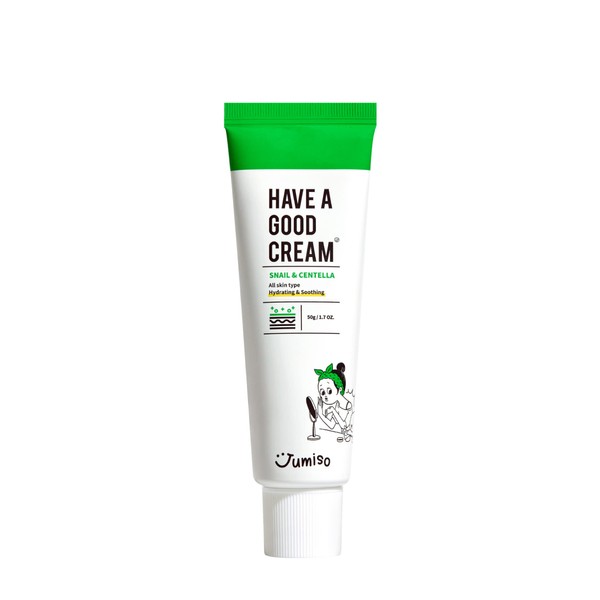 [JUMISO] Have A Good Cream Snail & Centella 1.69 oz / 50g | Soothing & Calming Moisturizer Face Cream for Dry, Sensitive Skin | Centella & Snail Secretion Extract