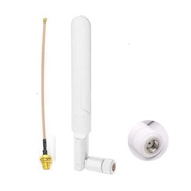 Dual Band WiFi Antenna 2.4GHz 5GHz 5.8GHz 9dBi MIMO RP-SMA Male Antenna for WiFi Router Wireless Network Card USB Adapter Security IP Camera Video Surveillance Monitor with SMA IPEX Cable