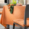 Erwin Müller Washable Tablecloth, Neuss Diamond Design, Terracotta Size 110