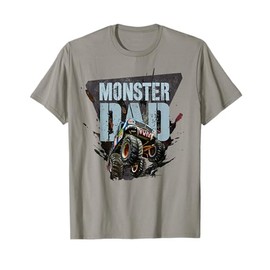 Vintage MONSTER Truck DAD Party Daddy of the Birthday Boy T-Shirt