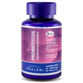 PROBIOTICOS VAGINALES - Maklen Probióticos Complex para la Mujer con Extracto de Arándanos, Vitamina C y Vitamina B2 - Formula Certificada - Bienestar