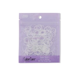 Salon Care Clear Rubber Bands (400 Count)
