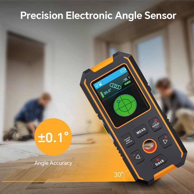 GOTMEET Stud Finder with Laser Measure - 4 in 1