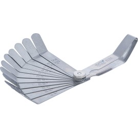 BGS 3184 12 Blades Precision Feeler Gauges Bent, Silver