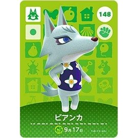 Animal Forest Amiibo Card 2 ND Bullet [148], Bianca