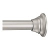 Moen Straight Adjustable Mounted Shower Curtain Rod for Bathroom, Brushed