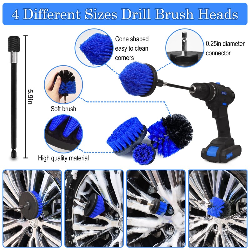 27Pcs Car Detailing Kit, Car Detailing Brush Set, Auto Detailing