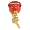 TRIMAX THPXL-AL RD Aluminum "Hockey Puck" Internal Shackle Padlock -