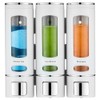 3-Chamber Wall Mounted Shower Dispenser - No Drilling Required