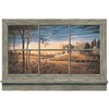 York Wallcoverings Lake Forest Lodge WD4302M Rustic Window Wall Accent Mural, Multi