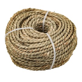 # 4-1/4" Twisted Seagrass Rope | 1 Pound Coil | Sea Grass Cord for Chair Caning, Basket Weaving and Wicker Furniture Making | Basketry, Wicker Weaving and Repair Supplies | UA-14SGR