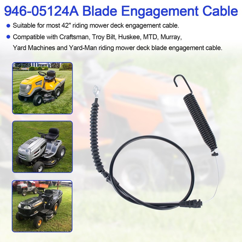 BZTT 946-05124A 746-05124A Blade Engagement Cable Replacement Craftsman Troy-Bilt Yard-Man