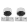 2PCS Stanchion Hand Rail Fitting 316 Stainless Steel Mirror Polishing