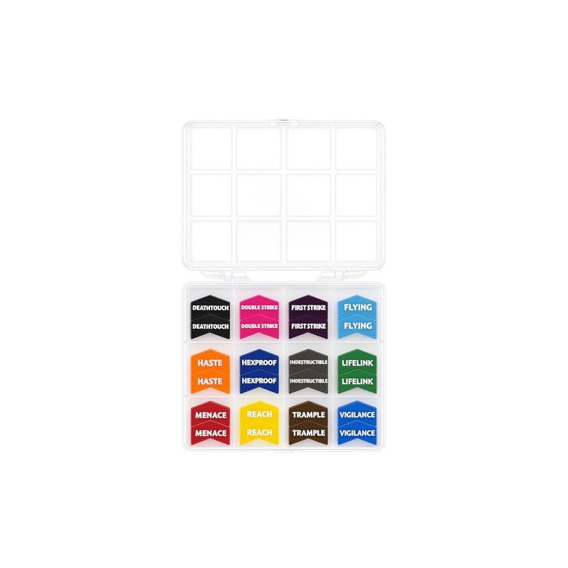 Futhark 72 Color Coded MTG Keyword Counters for Magic The