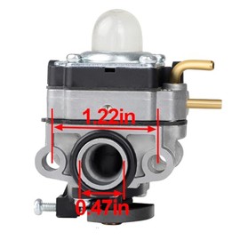 Kurihina Compatible with Carburetor Fits For Hyper Tough HY26SST HY26SSTVNM 26CC Trimmer Black Max BM25CSAC BM25SSAC 25CC 2 Cycle Gas Trimmer