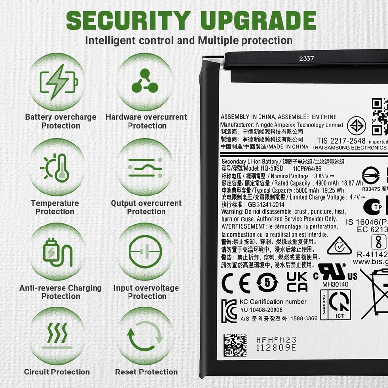 SWARK New HQ-50SD Rechargeable Battery Compatible with Galaxy A03 with