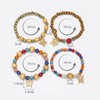 FAOSCI Boho Bracelets for Women, 4 Pcs Women Wood Beaded