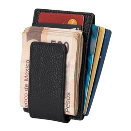 Clip Para Billetes Cartera Tarjetero Unisex Antirobo Calidad (negro)