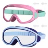 BAOHULU Kids Swim Goggles, 2 Pack Swimming Goggles for Boys