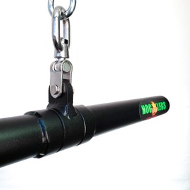 HOG LEGS 'Ham Hock Revolution' Fat Bar for Triceps & Curl Workouts with Revolving Center & 'Live Action' Swivel!