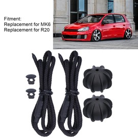 Keenso 2 Piezas Cordón Tapa Cajuela, Accesorios MK6 Cuerda Colgante para Estante de Paquete de Maletero Trasero