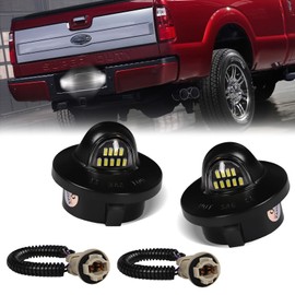 DERMOKA LED License Plate Light For Ford F150 F250 F350 F450 F550 Superduty Bronco Excursion Ranger Expedition Explorer Tag Lamp Assembly with Socket Wire Harness
