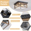Outdoor Ceiling Light with Motion Sensor, Industrial Farm House Flush