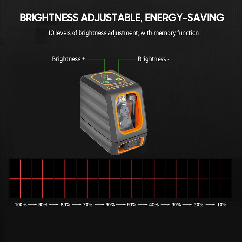 Cross Line Laser Level with Bracket 15M/ 49FT Self Leveling