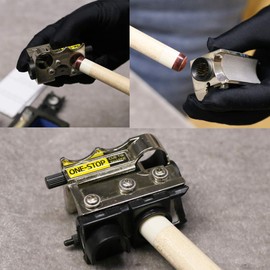 CUEELF Pool Cue Tip Shaper One-Stop Billiard Repair Tool All in 1(No Glue)