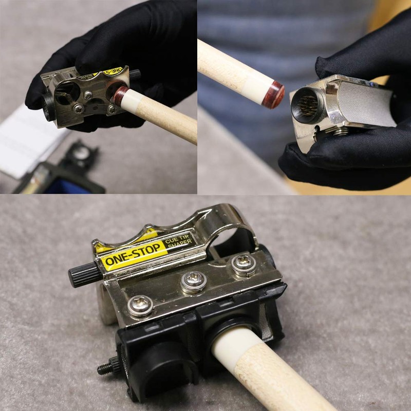 CUEELF Pool Cue Tip Shaper One-Stop Billiard Repair Tool All