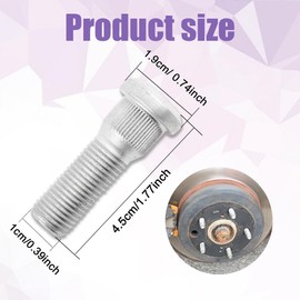 5PCS Wheel Studs, M12×1.5 Car Wheel Studs, Steel Tire Studs Replacement OEM9094202037,9094202067, Essential Car Accessories Lug Bolts Secure Wheel Hubs Fit for Toyota Chevy Lexus Scion Pontiac