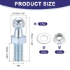uxcell M8 x 0.5" Ball Stud Bolt, Stainless Steel Gas