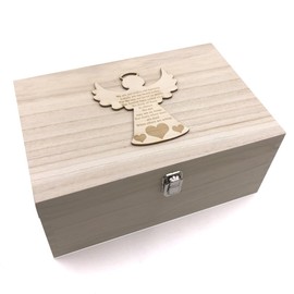 Guardian Angel Memorial Remembrance Large Memories Keepsake Box