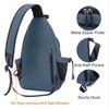 MOSISO Sling Backpack,Canvas Crossbody Hiking Daypack Bag with Anti-theft Pocket,