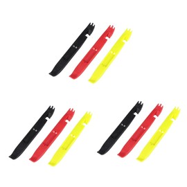 PACKOVE 9pcs Tire Levers High Strength Bike Tire Pry Bars for Tools Yellow for Mountain and Road Biking