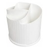 Organizador De Maquillaje Giratorio 360 Blanco Blanco