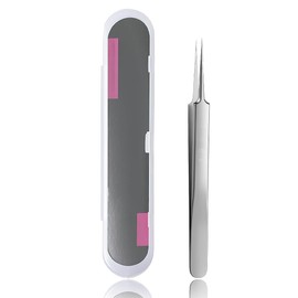 KEQAR 1 Pcs Präzises Pickelentferner Werkzeug, Edelstahl Spitze Pinzette für Mitesser und Akne, Ultrafeine Pinzette für Mitesser, Pickel, Komedonen, Schönheitsfehler