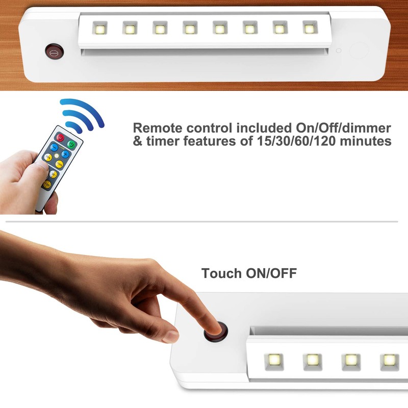 BIGLIGHT Under Counter Light Battery Operated, Dimmable Closet Light with