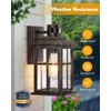OPAXIS Distance-Adjustable Motion Sensor Outdoor Lights, Oil Rubbed Bronze Wall