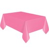 Hot Pink oblong Plastic Table Cover - 137cm x 274cm