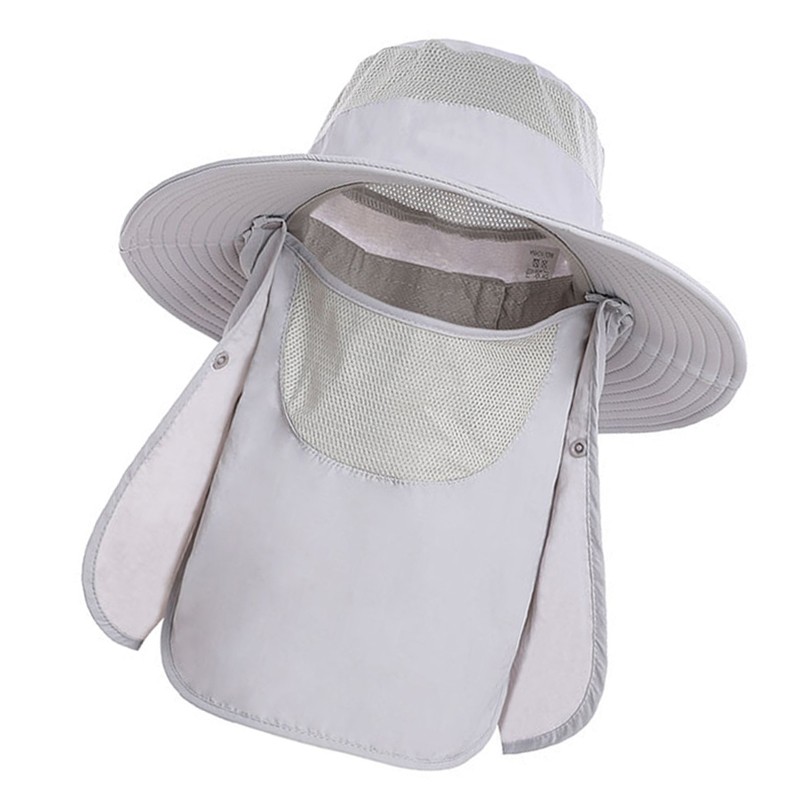Sun Hat UV Protection Cap Wide Brim Nylon Breathable Quick