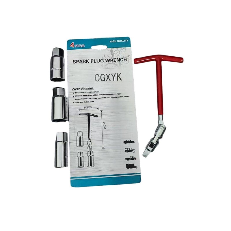 CGXYK T-Handle Spark Plug Socket Wrench Kit (16mm/18mm/21mm) - Professional