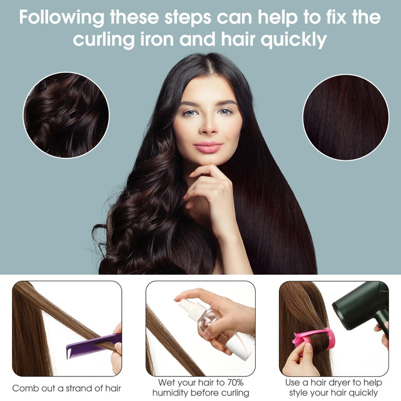 141 Pieces Hair Rollers Set Include 60 Plastic Hair Rollers