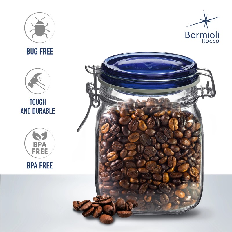 Bormioli Rocco Fido 25.25 oz Food Jar w/ Metal Clamp