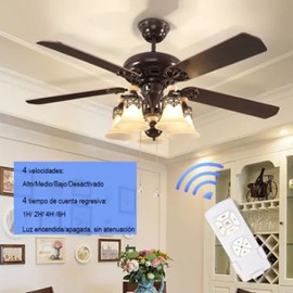 Universal Ceiling Fan Remote Control Kit, 3 Speeds, Wall Mount, Timer, Beep On/Off with Separate Button, Suitable for