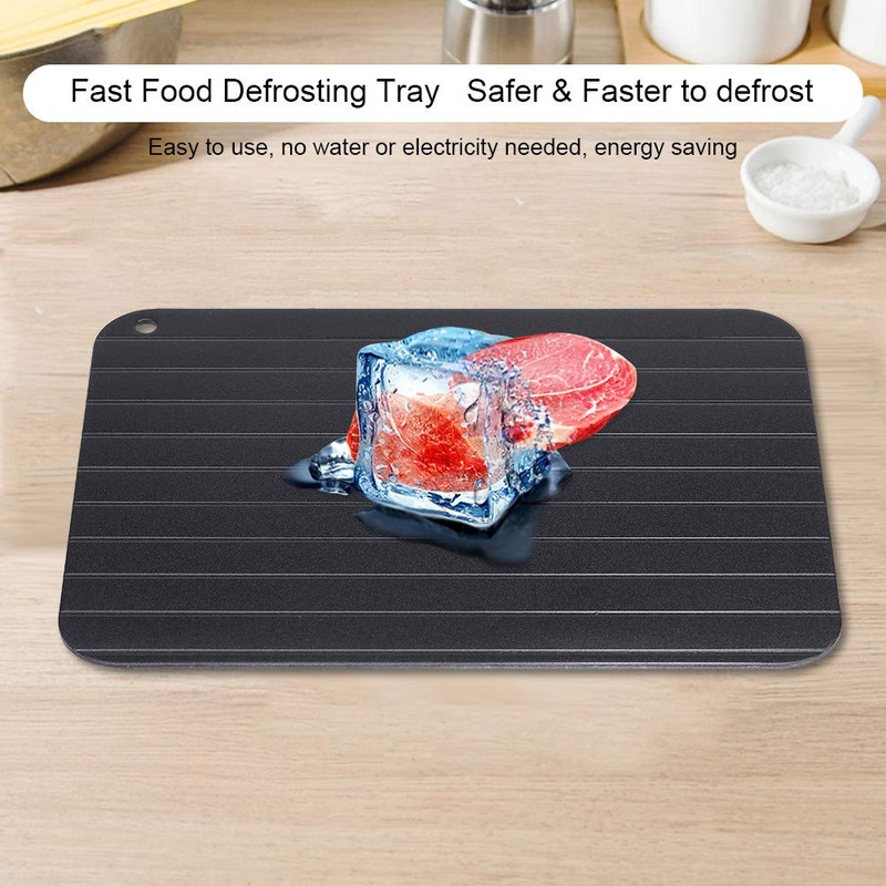 Fast Defrosting Tray Metal Aluminum Fast Thawing Tray Plate Home